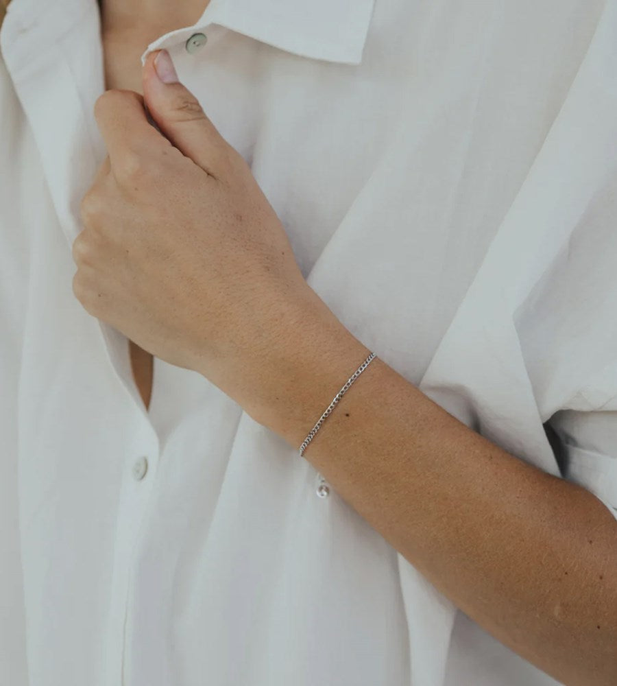 Sophie Curb Bracelet Silver