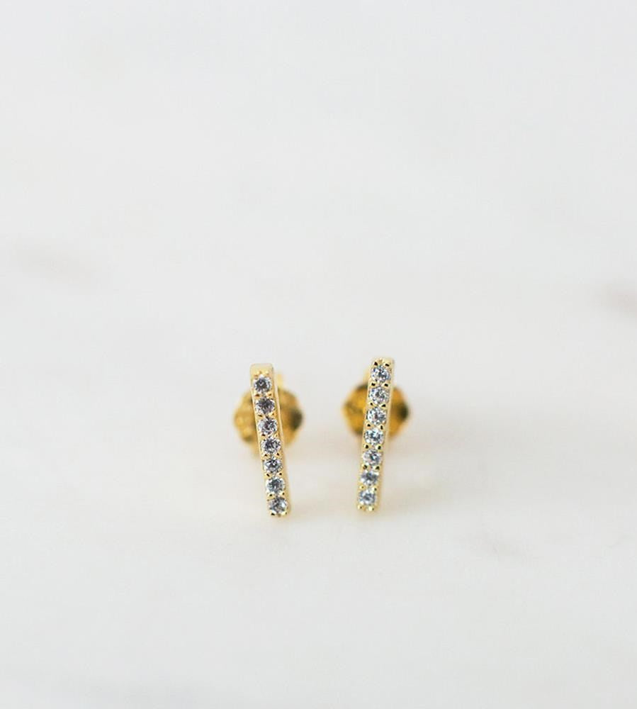 Sophie | Sparkle Bar Studs Earrings