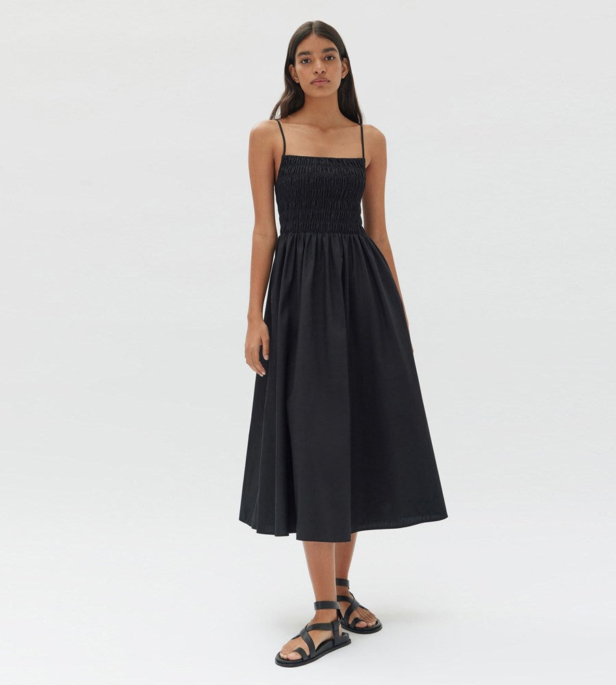 Assembly Label | Aubrey Rouched Dress | Black