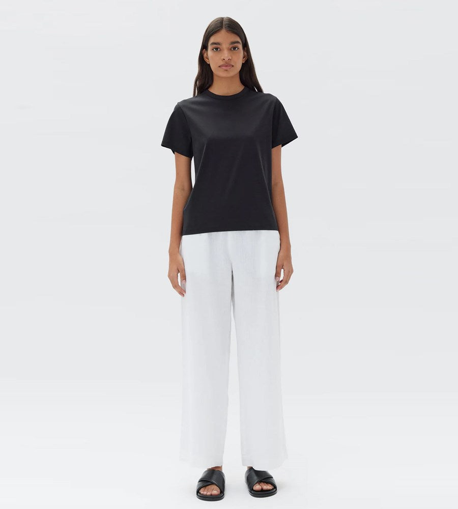 Assembly Label | Silk Blend Tee | Black