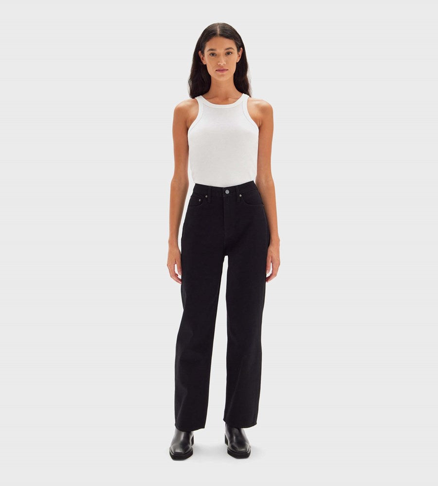 Assembly Label | Vintage Straight Jean | Jet Black