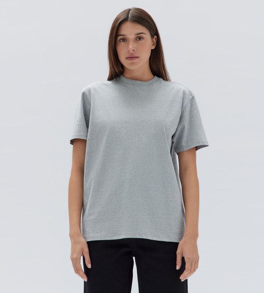 Assembly Label | Womens Organic Base Tee Grey Marle
