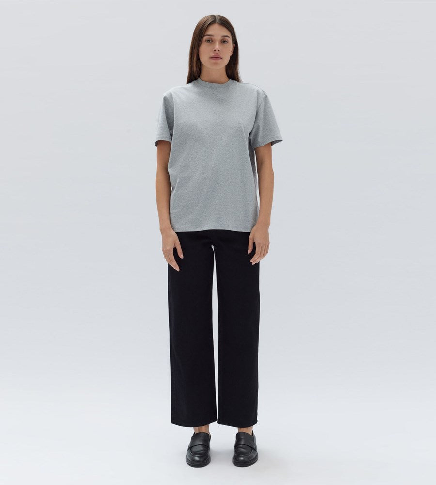 Assembly Label | Womens Organic Base Tee Grey Marle