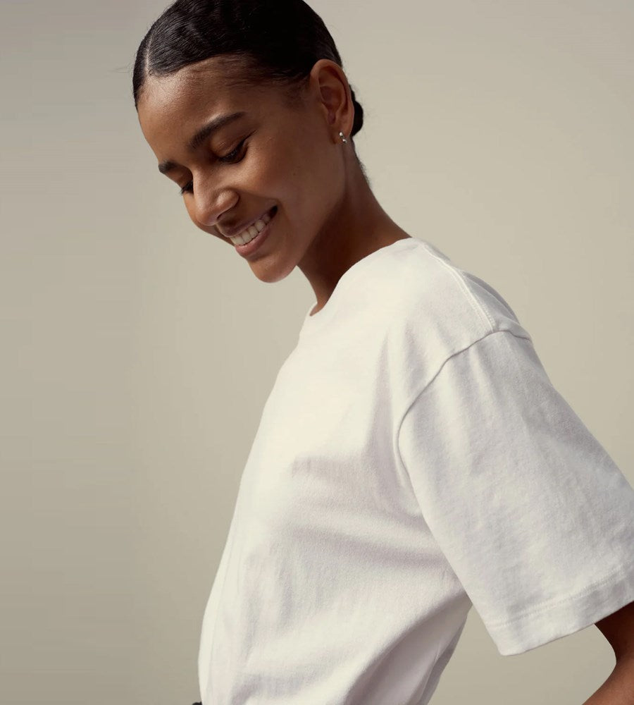 Assembly Label | Womens Organic Base Tee White