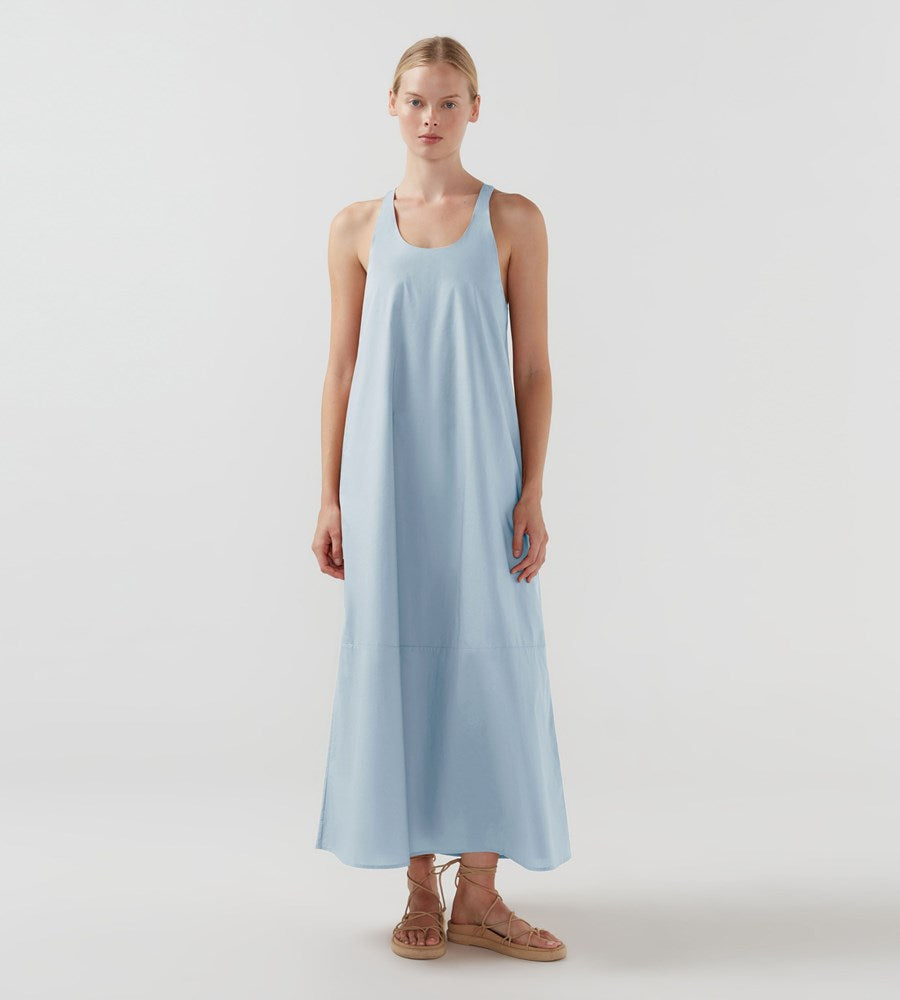 Bird & Knoll | Collins Dress | Seabreeze Blue