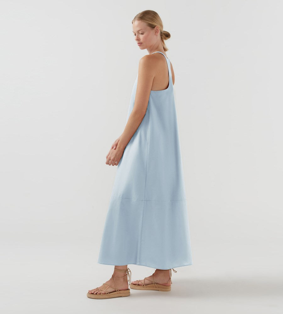 Bird & Knoll | Collins Dress | Seabreeze Blue