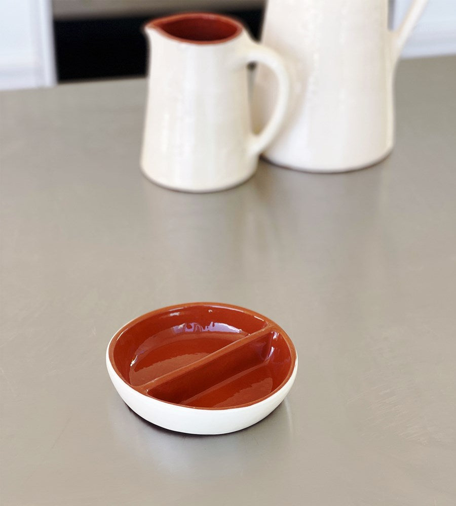 Catalonian Terracotta | Olive Dish  Creme