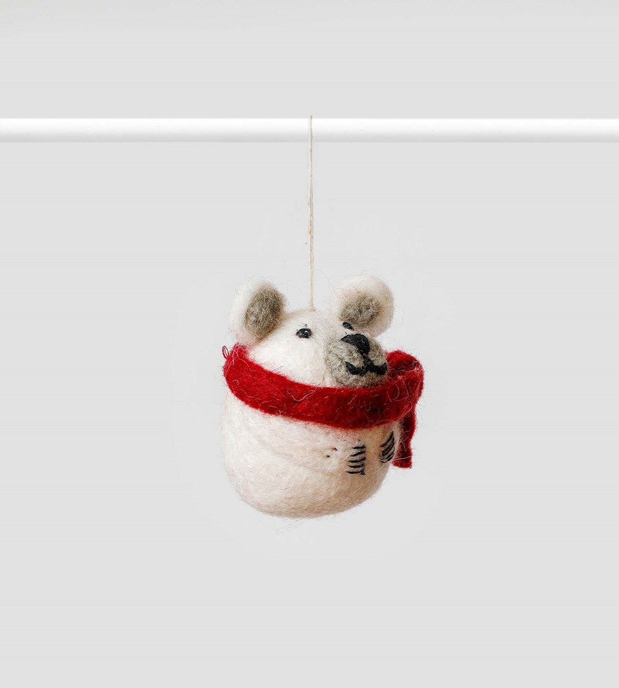 Christmas Decoration | Ice Bear with Scarf