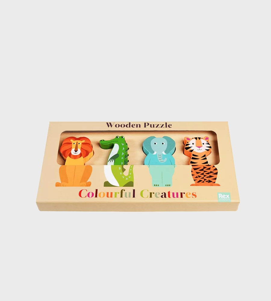 Colourful Creatures Wooden Puzzle