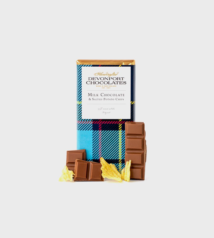 Devonport Chocolates | Potato Crisp Crunch Tablet