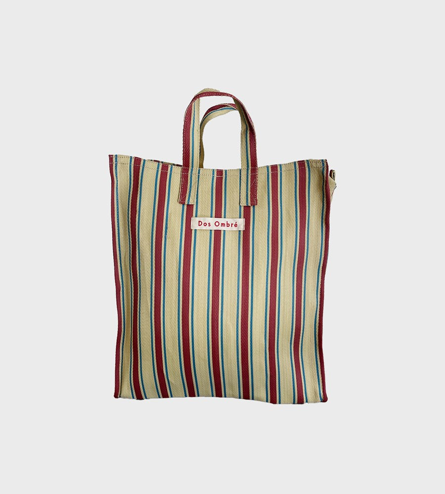 Dos Ombre Bengali Bag | Cream Cherry Stripe