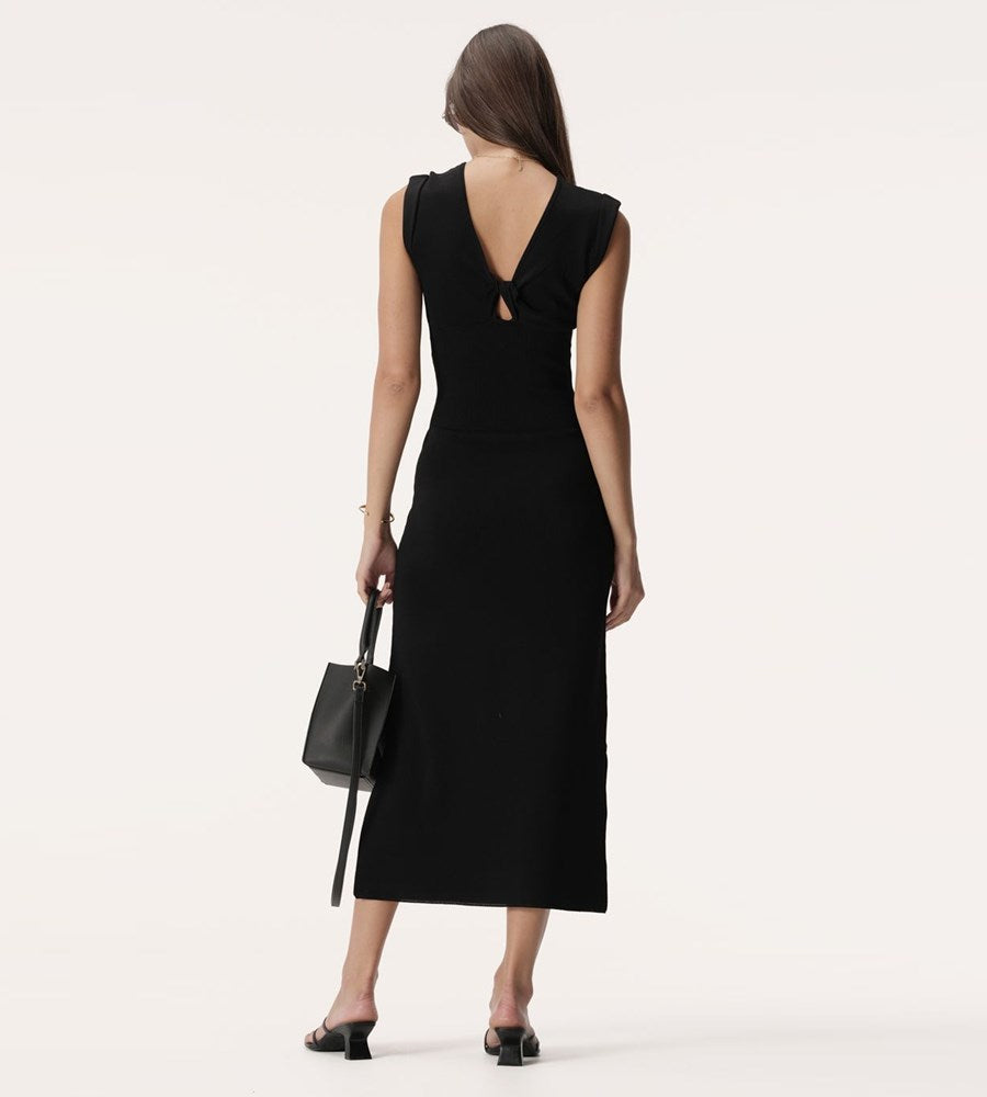 Elka Collective | Heather Knit Dress | Black
