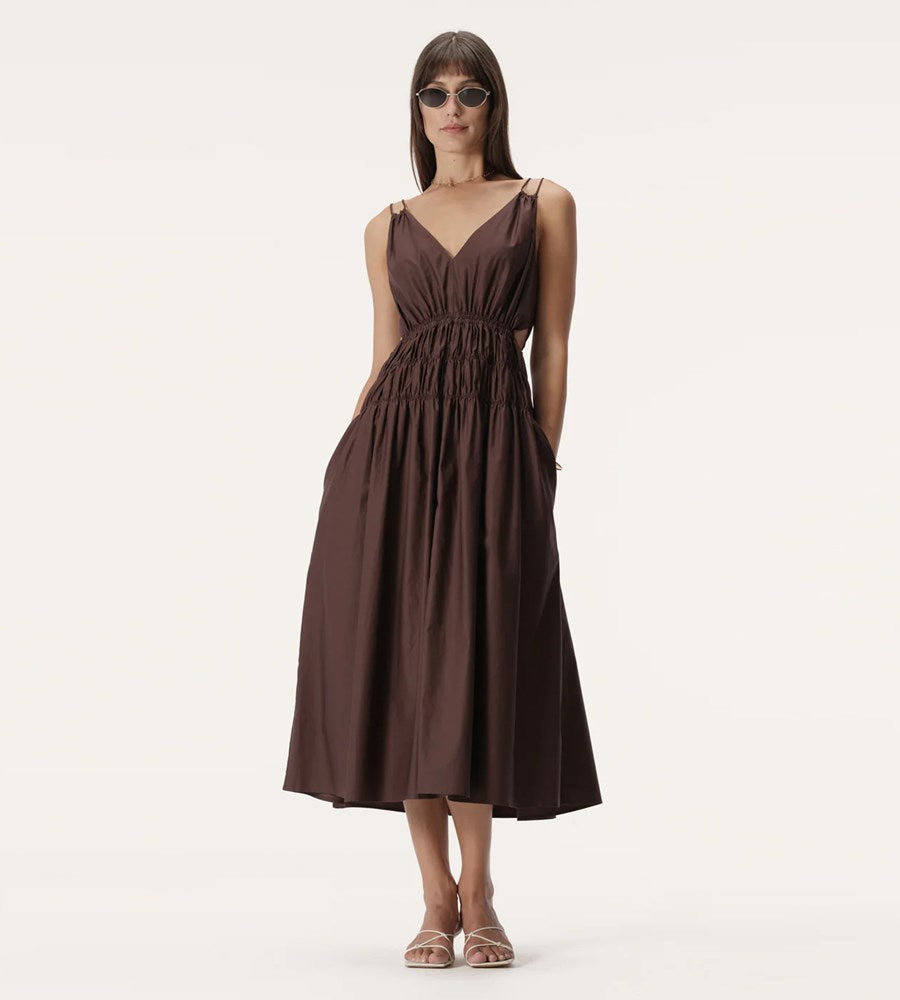 Elka Collective | Salma Dress | Chocolate