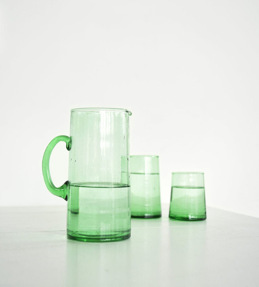 Beldi | Glass Jug | Green