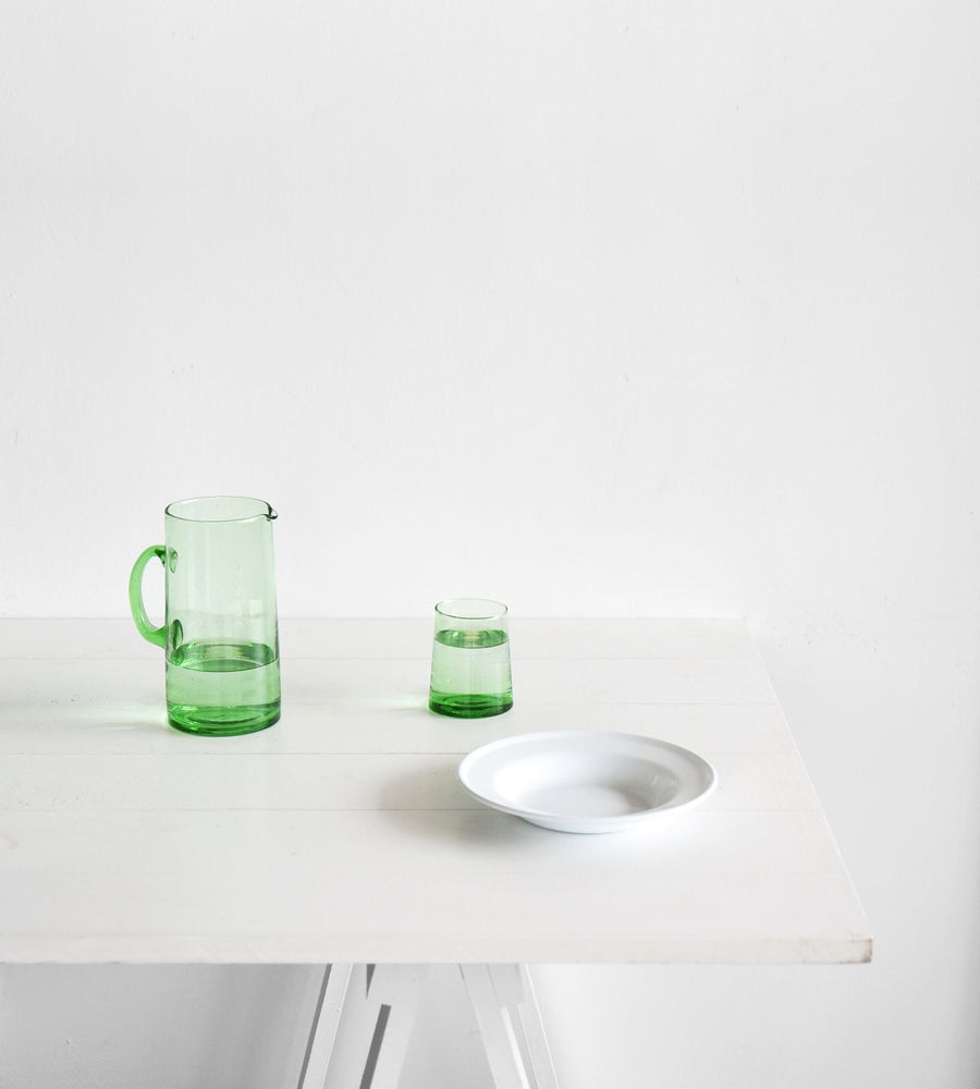 Beldi | Glass Jug | Green