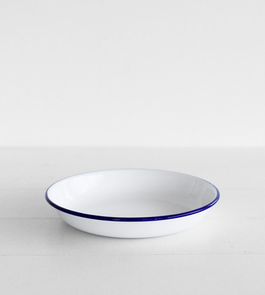 Traditional Enamel Pasta Plate | 24cm