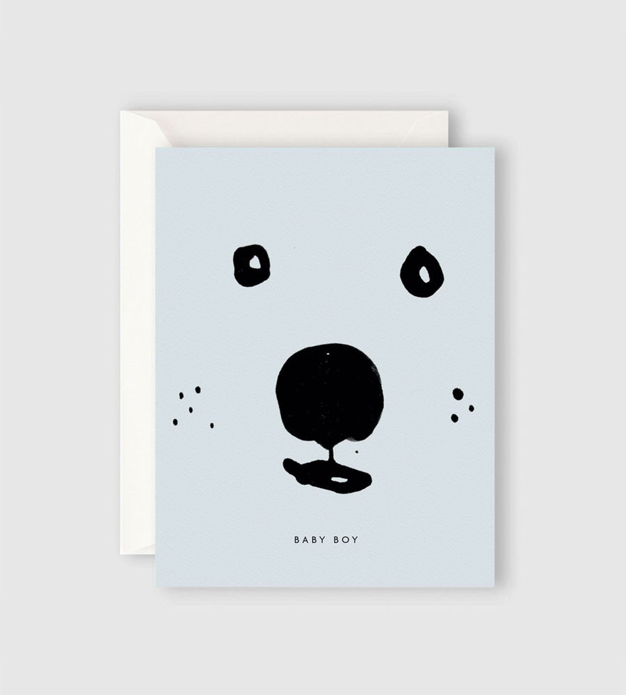 Father Rabbit Stationery | Baby Boy Bear Card