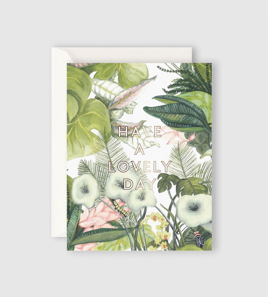 Father Rabbit Stationery | Botanical Have a Lovely Day Card