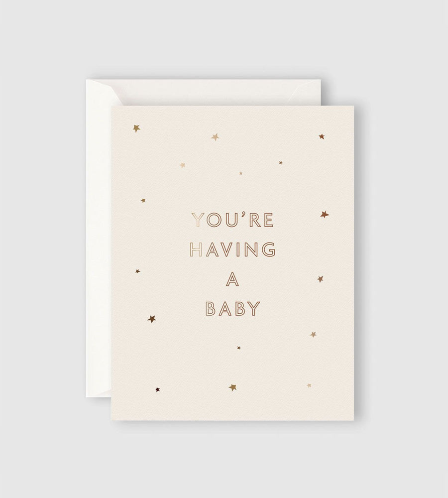 Father Rabbit Stationery Starry You're Having a Baby Card