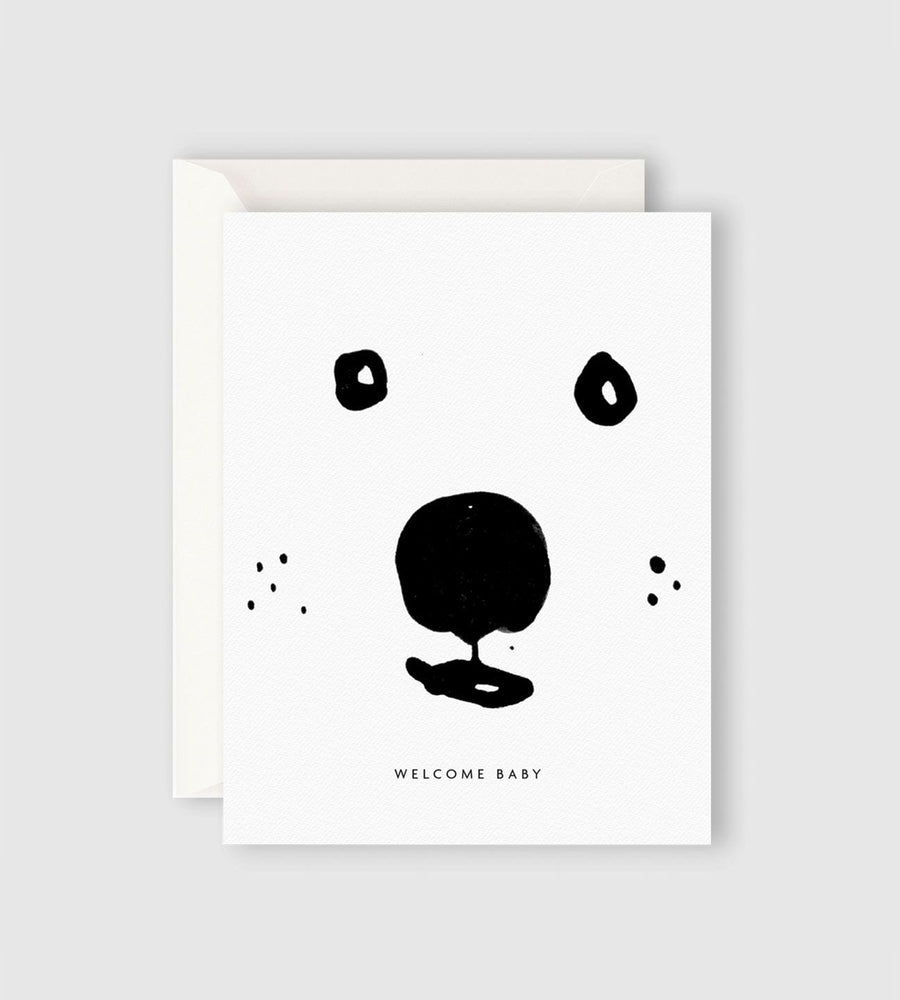Father Rabbit Stationery | Welcome Baby Bear Card