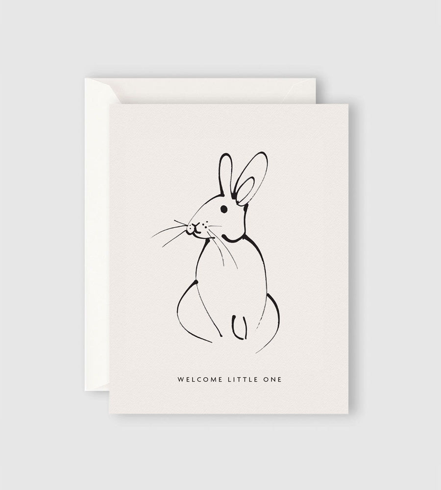 Father Rabbit Stationery | Welcome Little One Rabbit Card