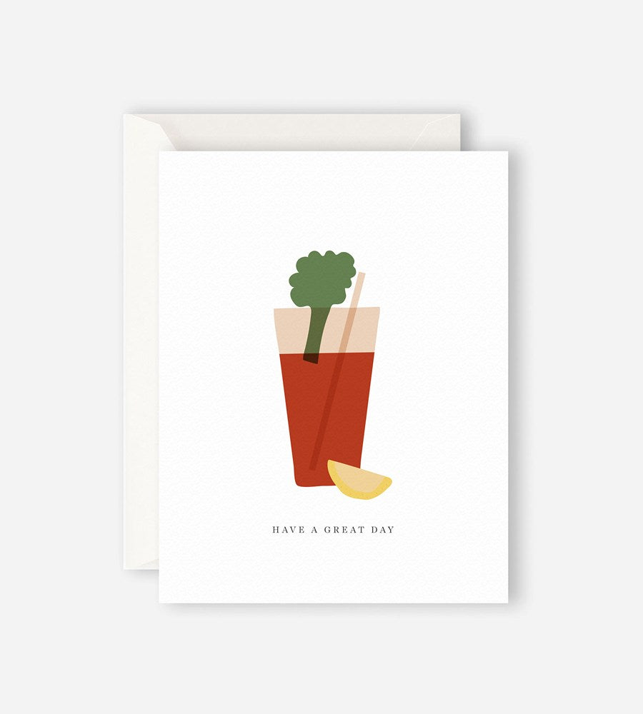 Father Rabbit Stationery Bloody Mary Card
