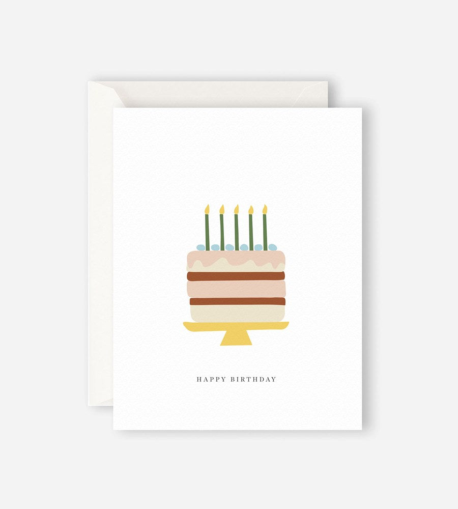 Father Rabbit Stationery | Happy Birthday Cake Card