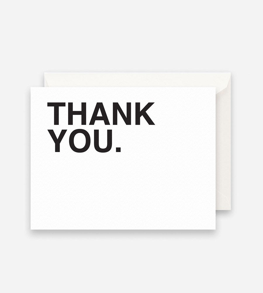 Father Rabbit Stationery Bold Thank You Card