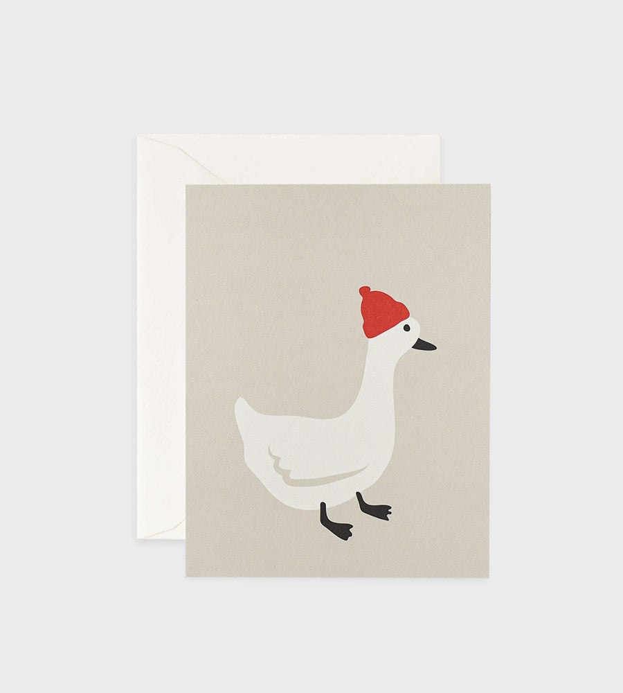 Father Rabbit Stationery | Duck Red Hat Card