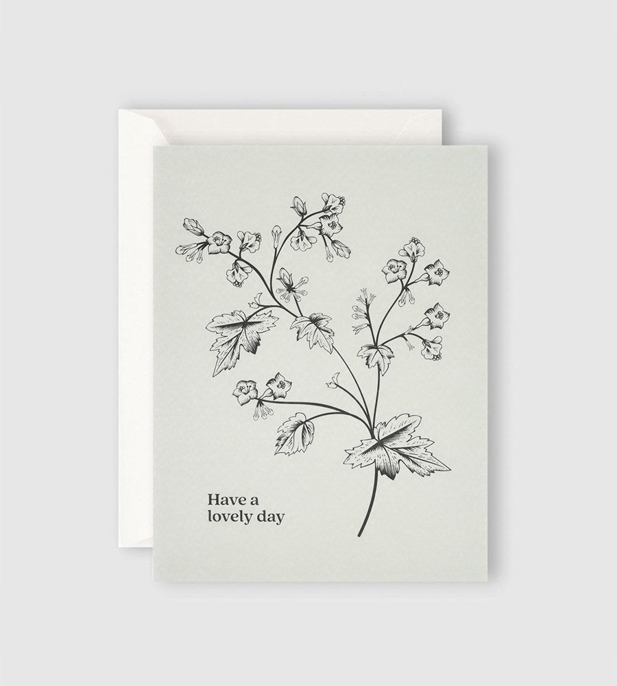Father Rabbit Stationery | Green Have A Lovely Day Card