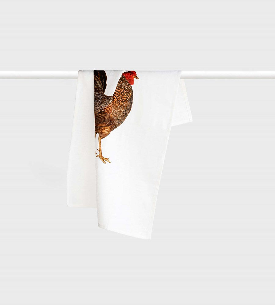 Father Rabbit | Tea Towel | Rooster