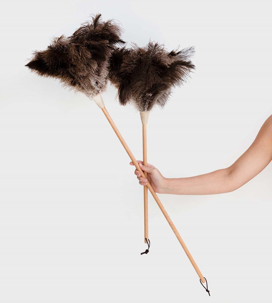 Florence Ostrich Feather Duster | Beige Cuff