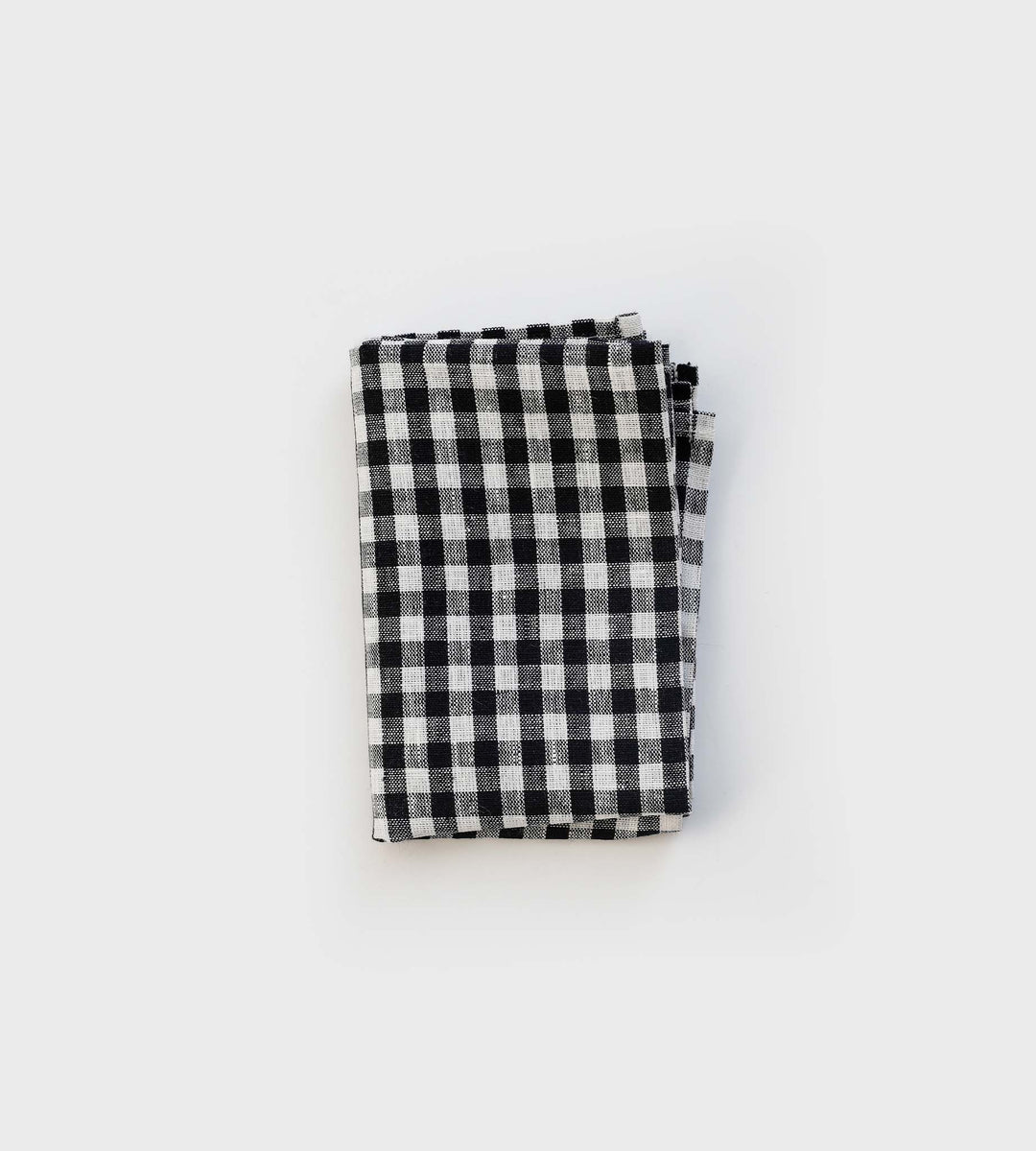 Fog Linen | Tea Towel | Navy White Check