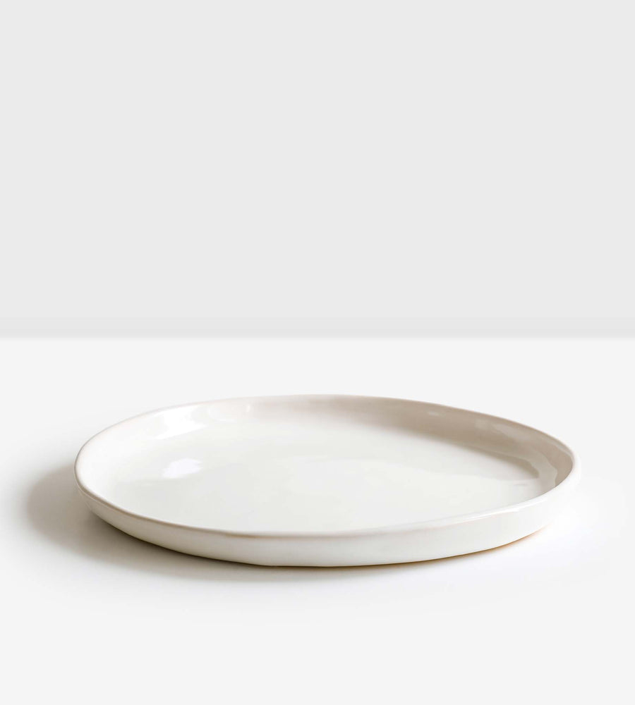 Franco Rustic White Serving Plate