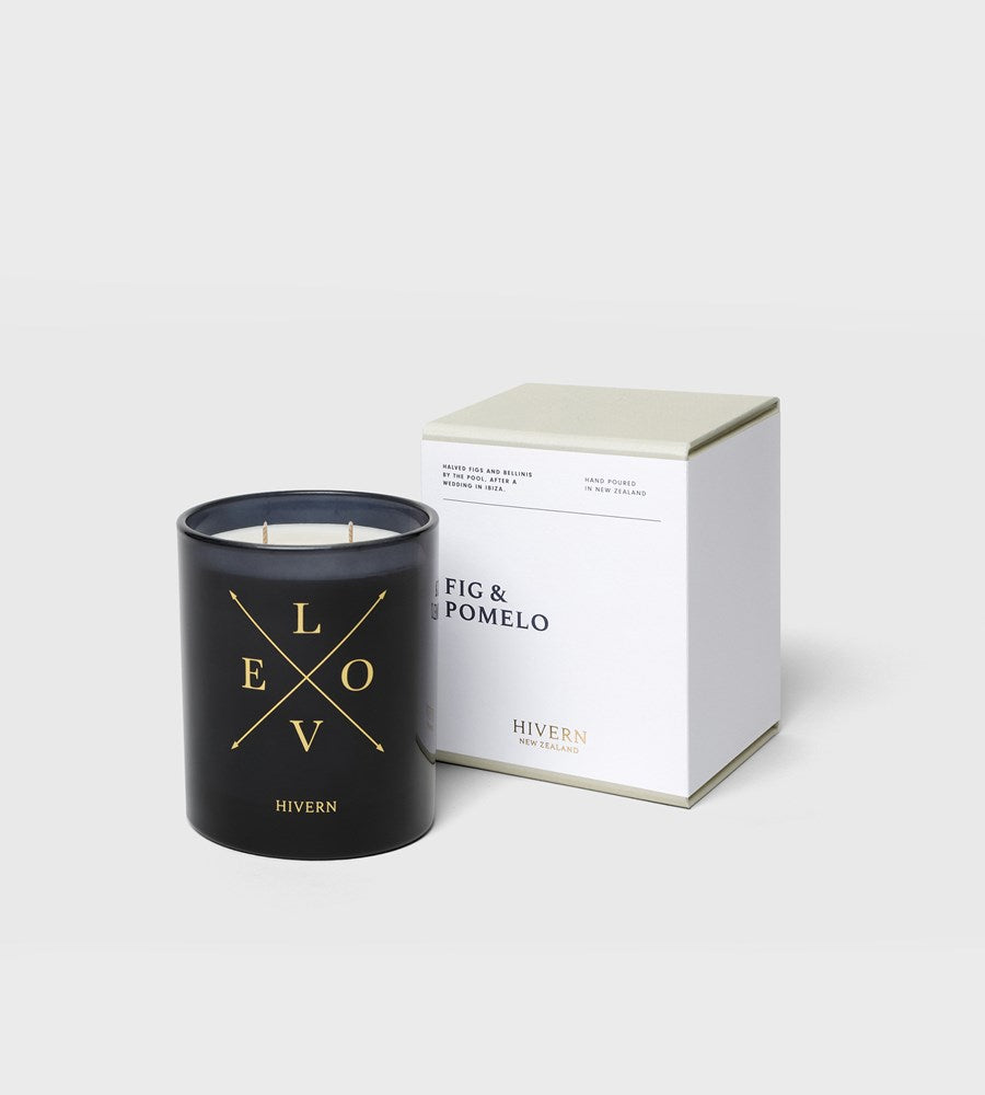 Hivern | Fig & Pomelo Candle | Dark Navy