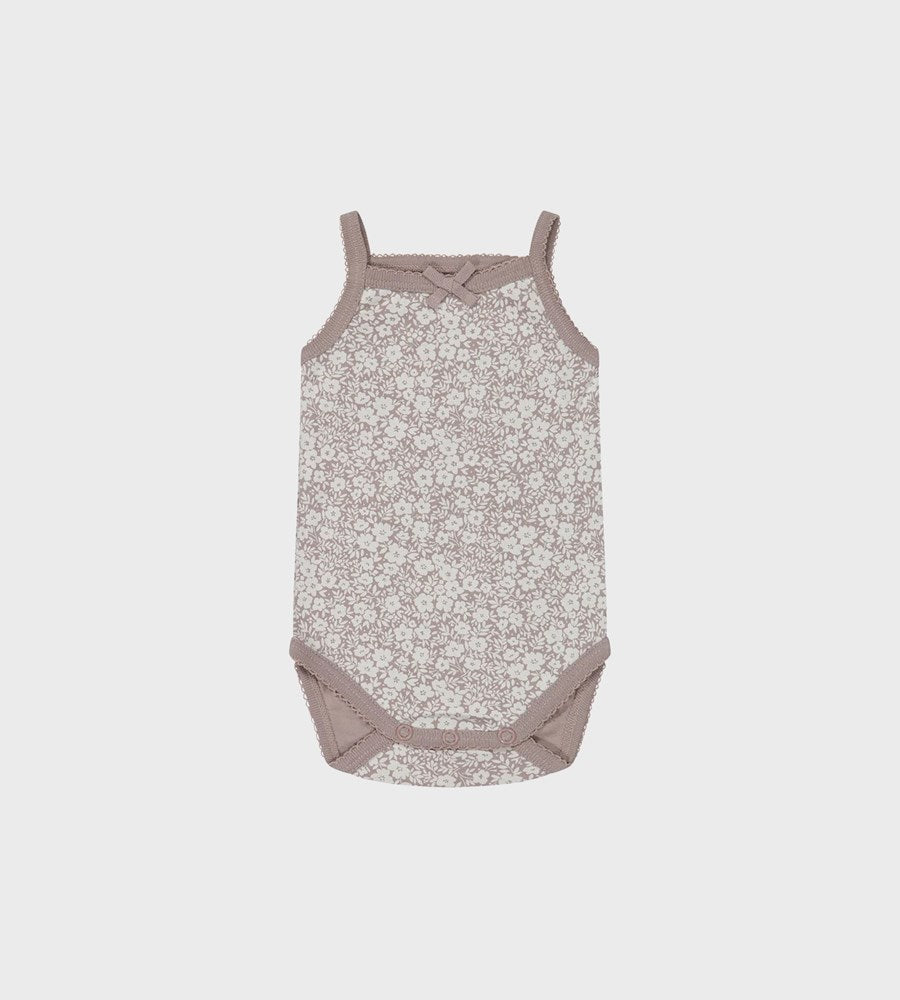 Jamie Kay Organic Cotton Bridget Singlet Bodysuit | Greta Floral Bark