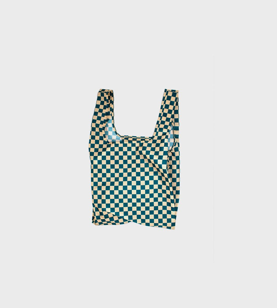 Kind Bag | Reusable Bag Medium | Checkerboard Teal