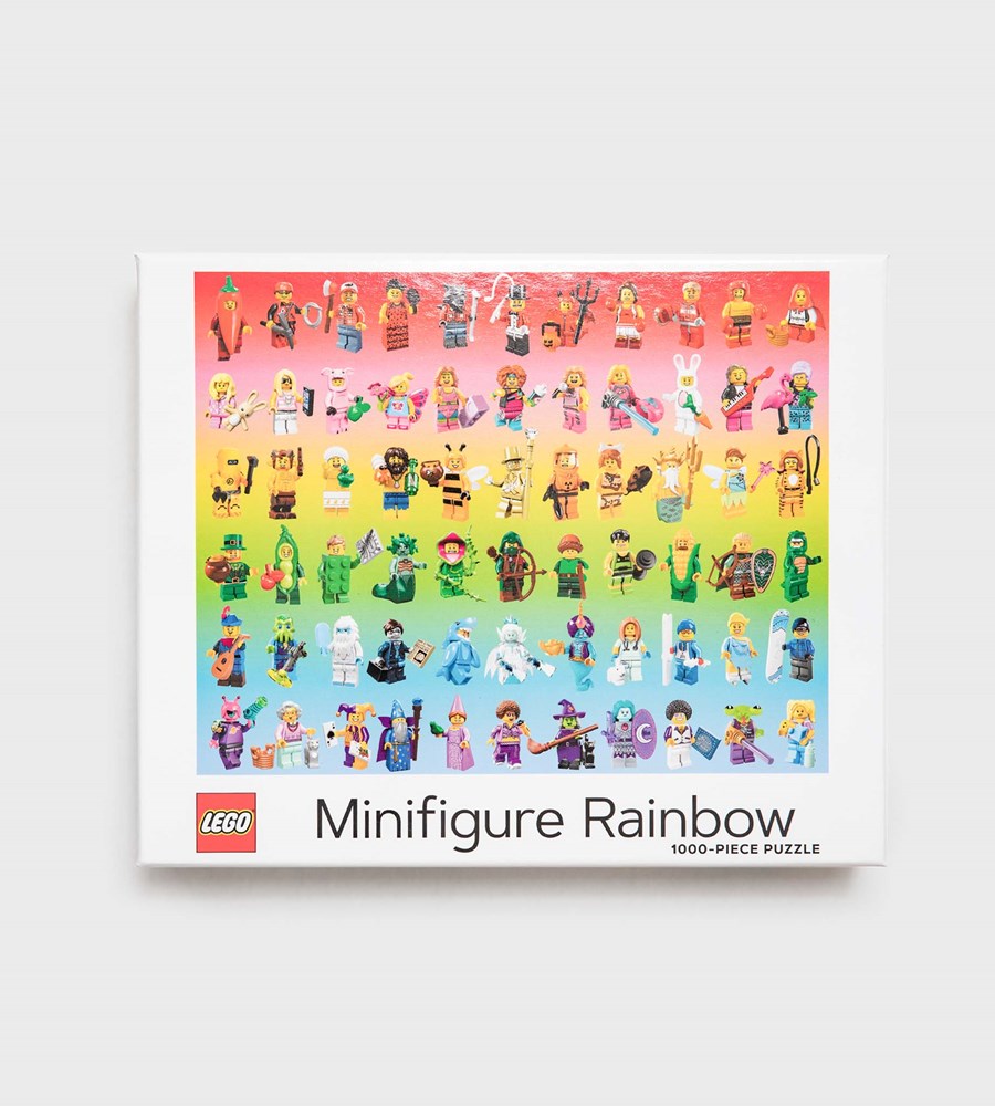 Lego | 1000 Piece Jigsaw Puzzle | Minifigure Rainbow