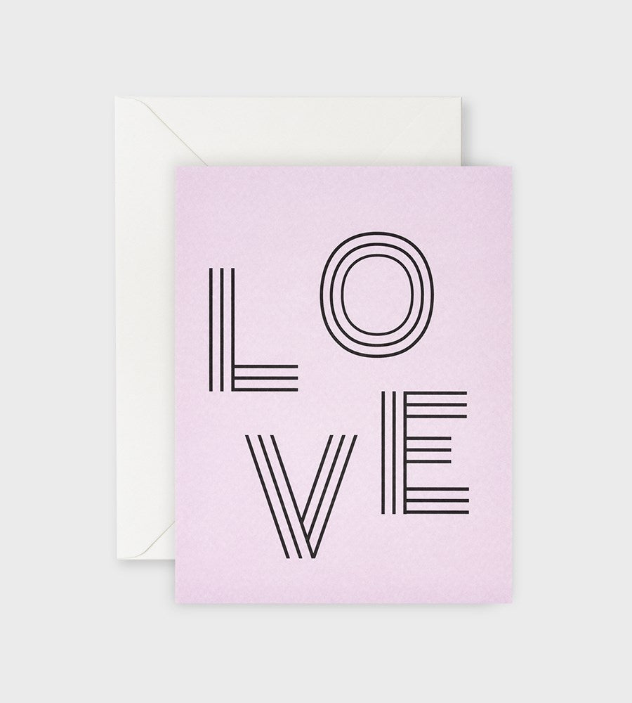 Lettuce | Card Love Stripe Letters