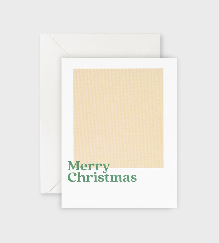 Lettuce | Card | Merry Christmas Beige Square