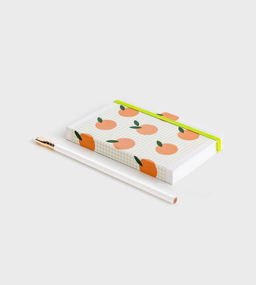 Lettuce | Hardcover Notebook | Peach Grid