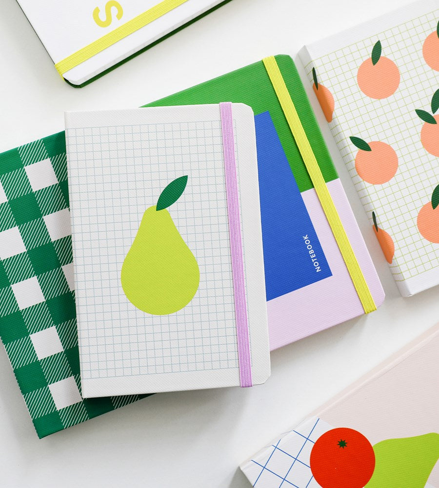 Lettuce | Hardcover Notebook | Peach Grid