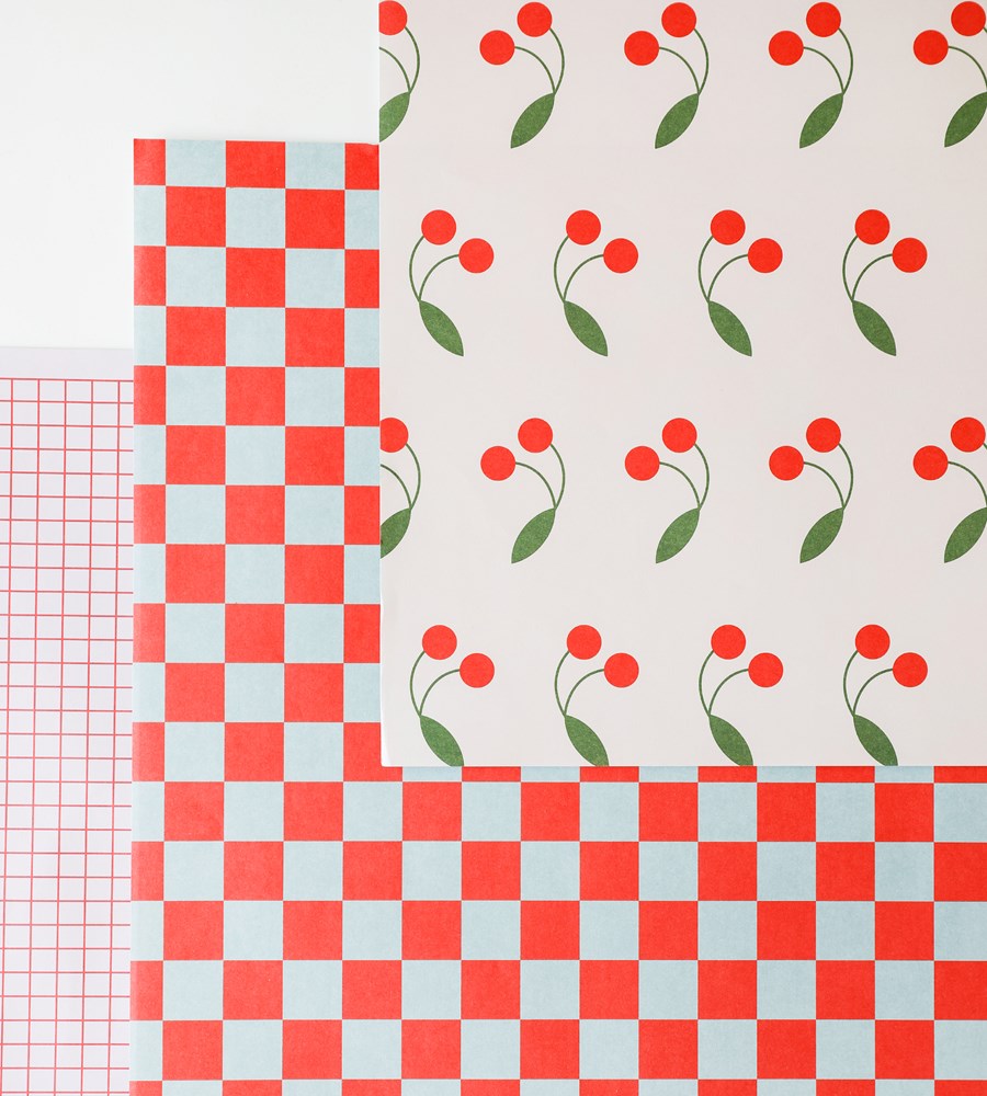 Lettuce | Wrapping Paper | Cherries