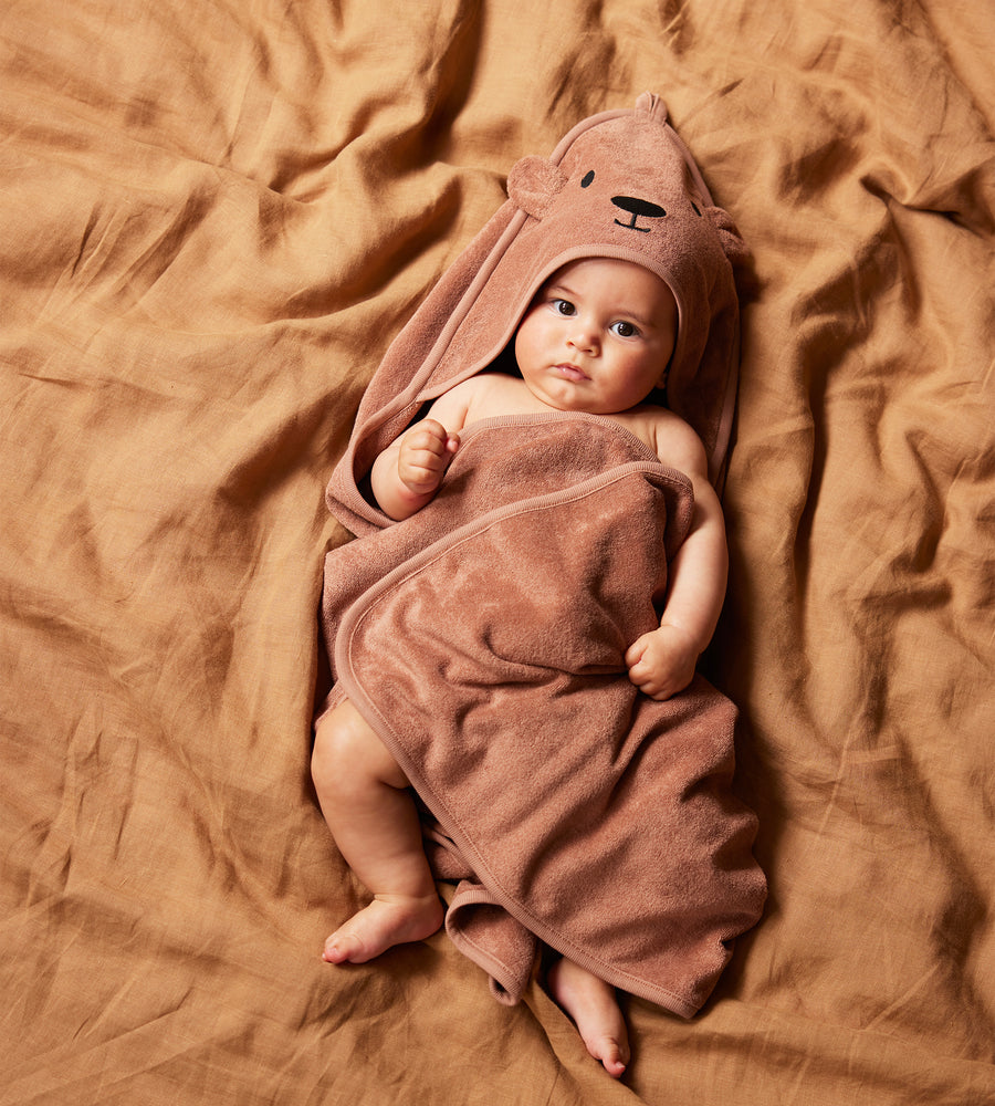 Nature Baby | Bear Hooded Towel | Hazelnut