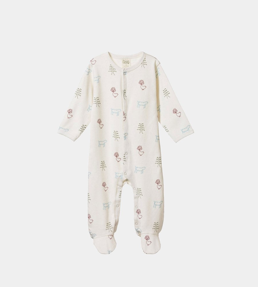 Nature Baby | Cotton Stretch & Grow One Piece | Nature Baby Print
