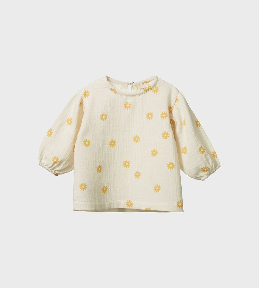 Nature Baby | Elodie Blouse | Chamomile Natural Print