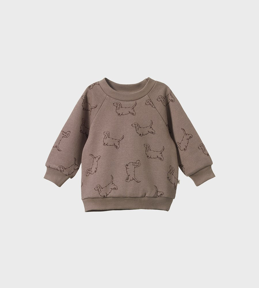 Nature Baby Emerson Sweater Happy Hounds Print