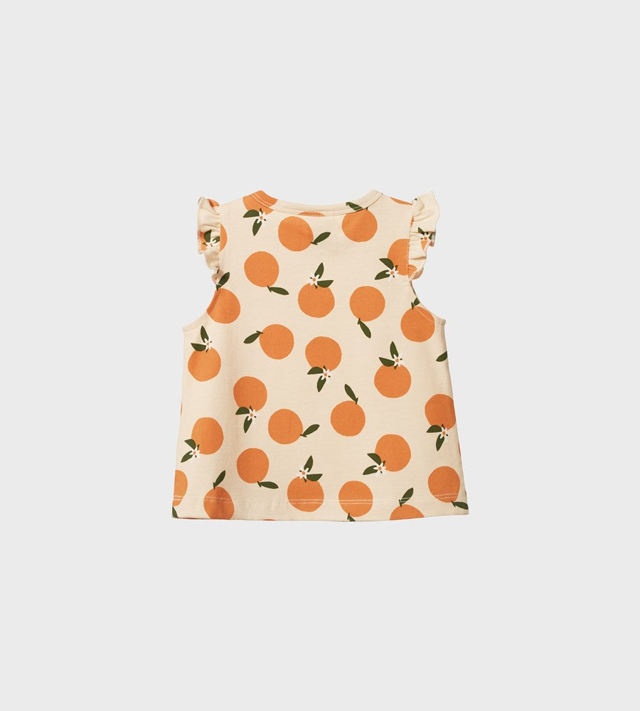 Nature Baby | Fleur Tee | Grande Orange Blossom Print