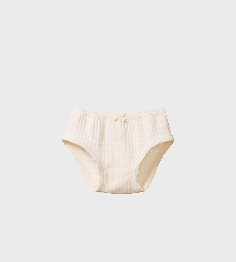 Nature Baby | Girls Underpants Pointelle | Natural