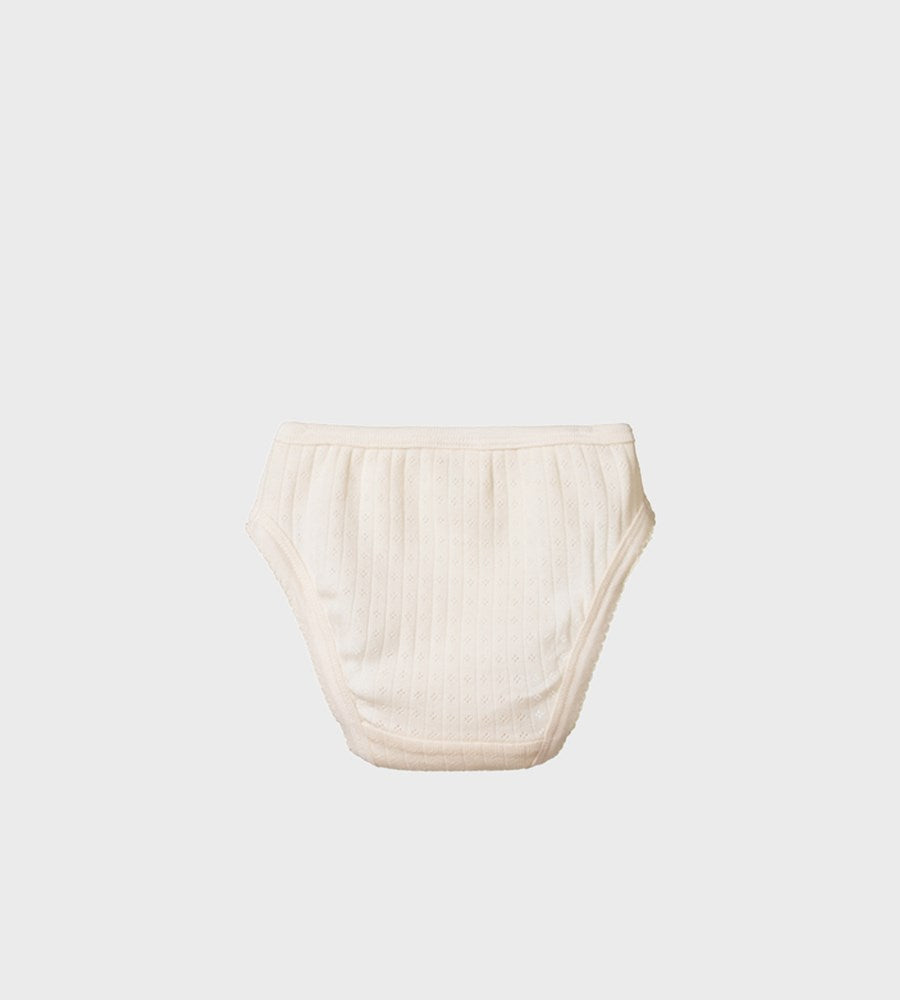 Nature Baby | Girls Underpants Pointelle | Natural